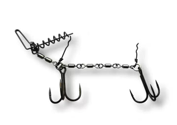XL Swivel Stinger Kit 3/0 |          1 Stinger Rig 3/0 BKK + 1 Big Screw (Stainless Steel Silver Series)