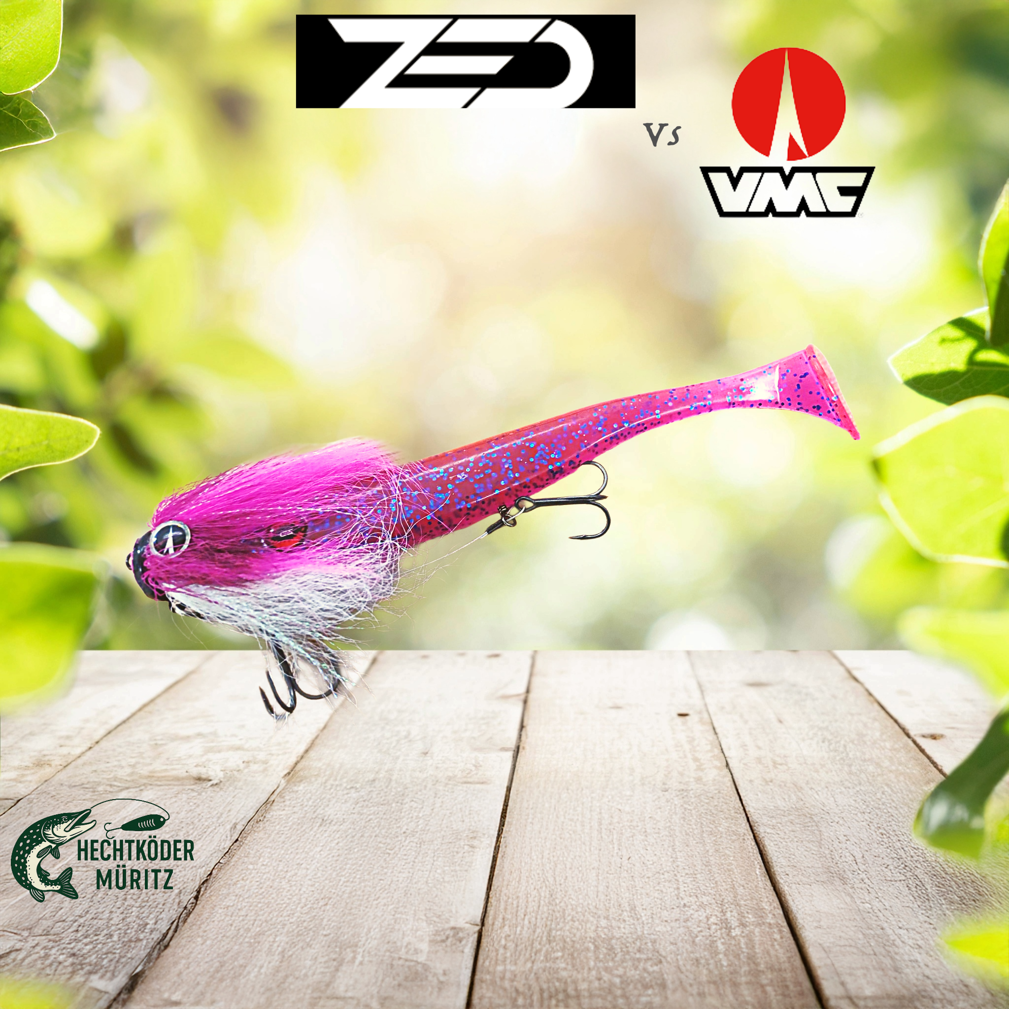 VMC Mustache 11gr Pink + ZoccaBait 20cm